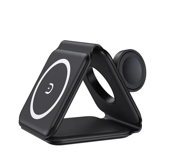 Factory Wholesale 3 in 1 Wireless Magsafe Phone Smartwatch Charger