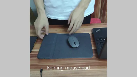 Fuding Fast Wireless Charging Mouse Pad with Wrist Rest Support Memory Foam and Non