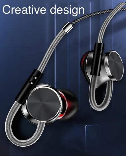 Magnetic Suction Earphones Wearing Comfortable Surround Sound Stereo Effects 3.5mm Audio Interface Wired Earbuds Sm01 