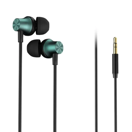 Popular Design High Quality Metallic Wired MP3 Earphones Headphones Gaming Earbuds 