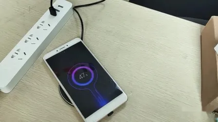 10W LED Universal Portable Fast Qi Wireless Phone Charger 