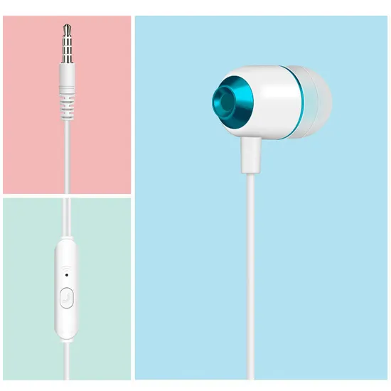 Sleeping Earphones 3.5mm High Bass in Ear Wired Earphone Headphones Earbuds with Mic Re03 
