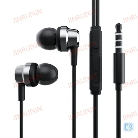 E9 Wired Earbuds with Microphone 3.5mm in
