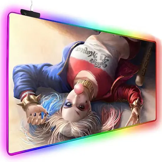 Large Waterproof Keyboard LED Light Mouse Pad RGB with Wireless Charging 