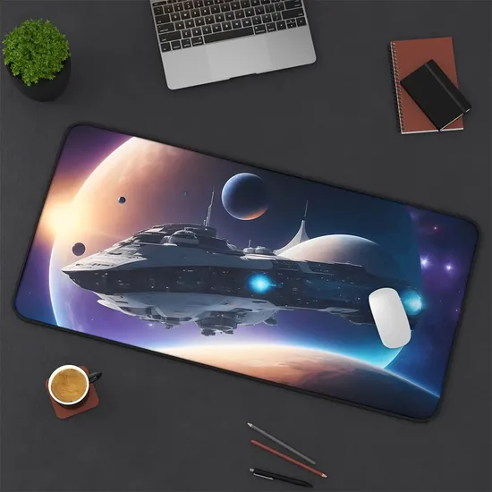 Wireless Rubber Charger Mouse Pad PU Leather Logo Printing Area, 5W / 10W/15W Qi Wireless Charging Options 