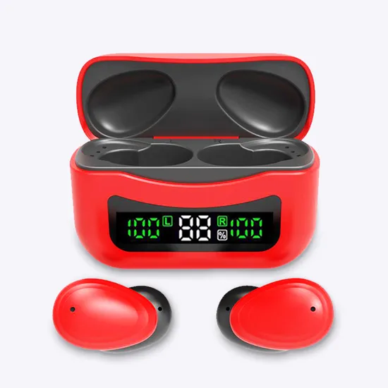 Tws Wireless Bt Earphone Large Screen Digital Display Wireless Headphones Waterproof Headsets Touch Control Music Earbud Xq01 