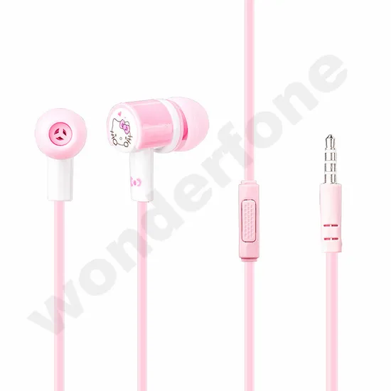 Best Earbuds for Sony Cell Phone with Hello Kitty Design 
