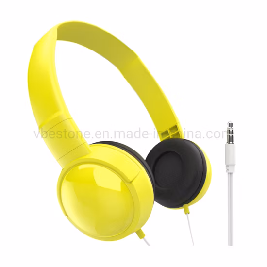 Macaron Color 3.5mm Cheap Disposal Headset Airplane Earbuds Kids on Ear Wired Headphone