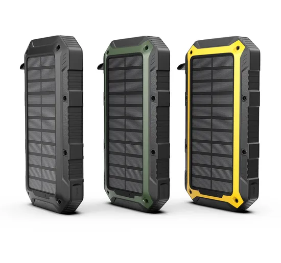 Portable Power Bank Solar Charger, 20000mAh Wireless Charger, Built